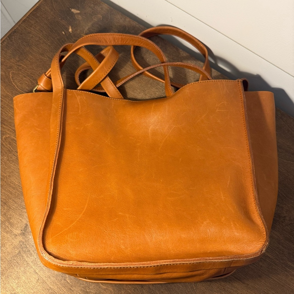Madewell Tan Leather Shoulder Bag - Picture 3 of 4